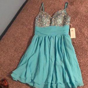 Caribbean blue vilavi dress